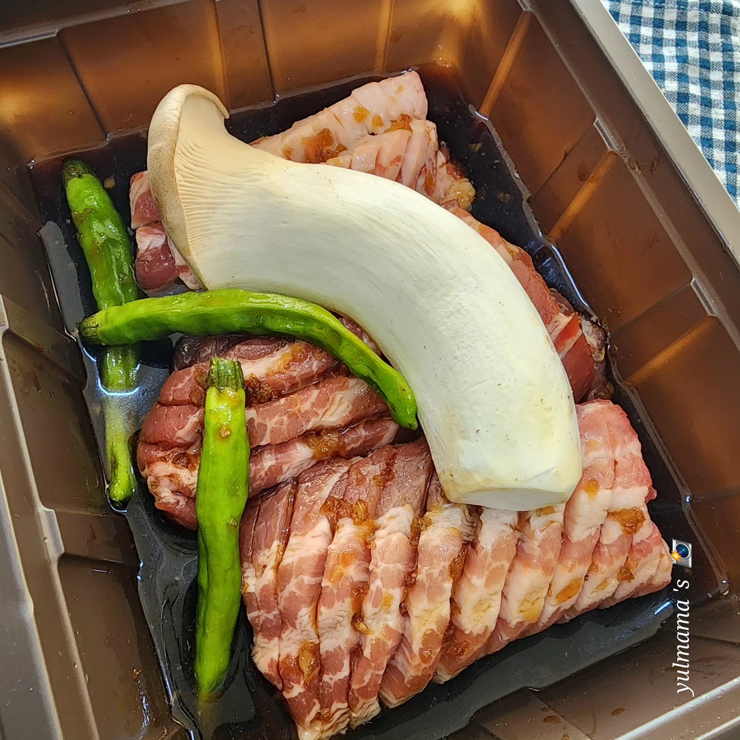 율마마 반찬 갈비집돼지갈비구이2.3인분 500g/반조리 갈비집 포뜬 돼지갈비에~~ 직접만든 갈비양념입니다